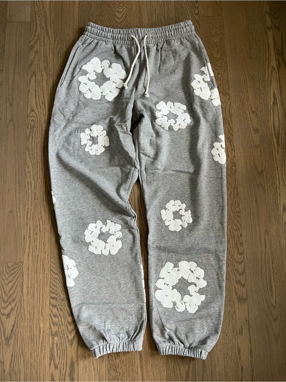 Grey denim tears sweats size small